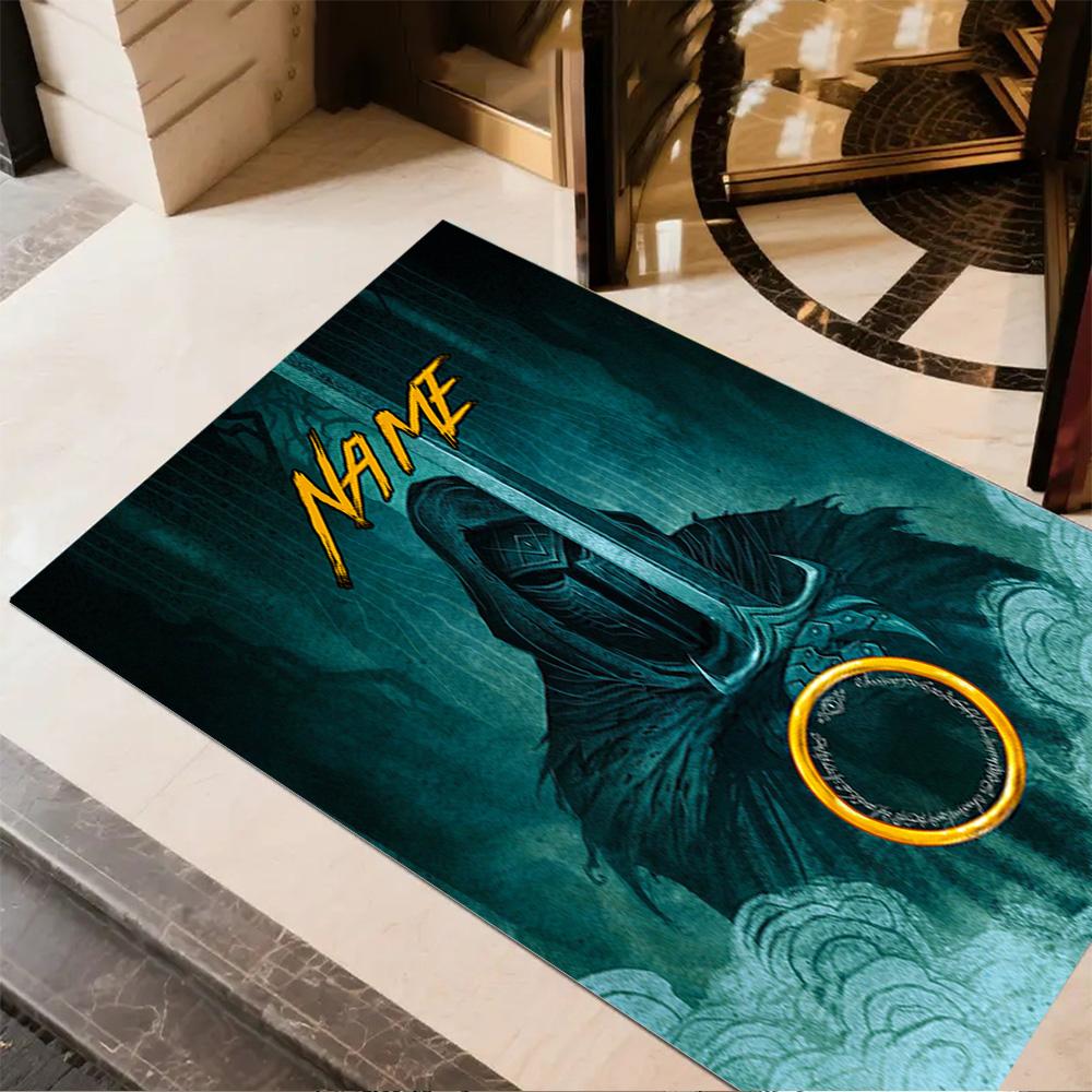 Sword Legend Customize Your Name Floor Rug Office Rug Perfect for Study room Living Rooms Balcony Outdoor Anti-slip Rug Decorate Offices