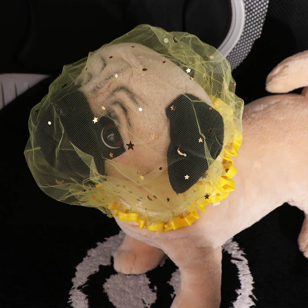 Face Cover Dog Anti-Eating Headgear Anti-accidental Dog Protective Veil for Outdoor Use