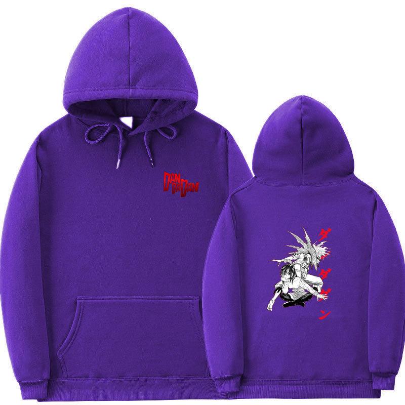 Аниме Дандадан Мужские Модные Худи Мужские Женские Толстовки с Капюшоном Хип-Хоп Повседневные Пуловеры Осень Мальчики Девочки Уличная Одежда Худи