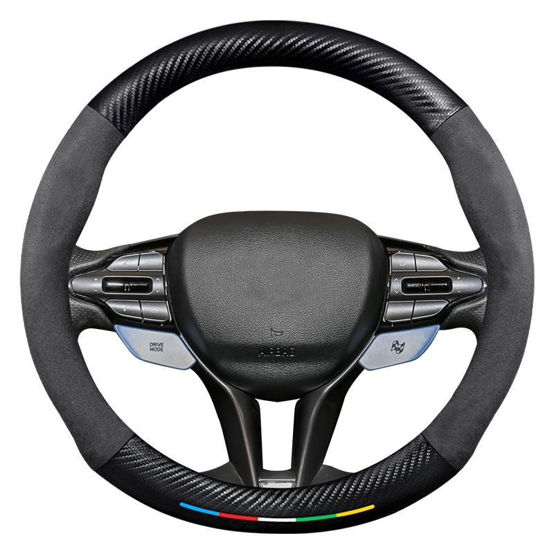 Для Hyundai I10 I20 I30 I40 IX35 IX20 IX25 Kona IONIQ Sonata Ceed Tucson Venue Sorento Elantra Santa Fe Чехол на руль автомобиля