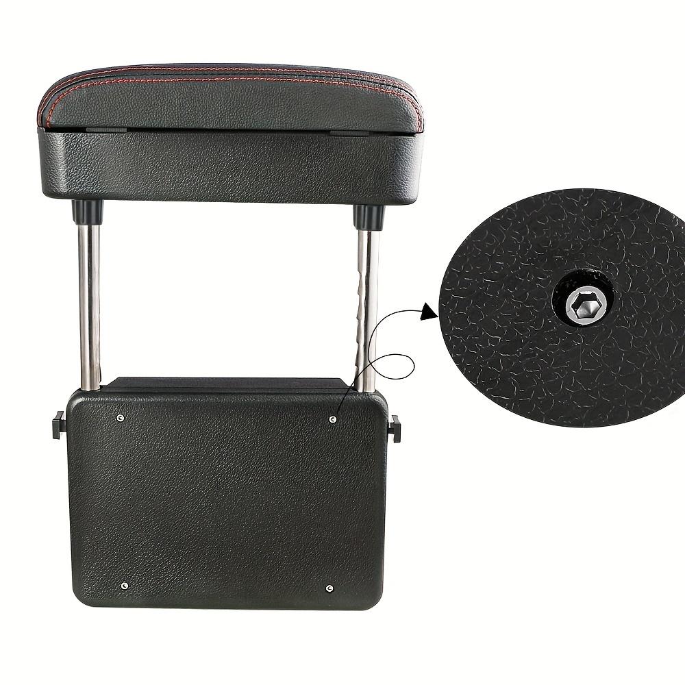 Подлокотник для автомобиля Подставка под локоть Удлинитель подлокотника Универсальный консольный органайзер для хранения Регулируемая высота Подлокотник