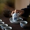 Новая расписанная вручную чашка для чая из пепла травы, крышка, пиала, набор для чая кунг-фу, ретро китайская керамическая чайная чашка, чайник, набор чайных пиал