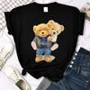 We Are Best Friends Teddy Bear T Shirt Women Summer Breathable Tops Street Vintage Casual Short Sleeves Sport Aesthetic T Shirts