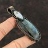 Labradorite Gemstone Pendant Copper Wire Wrapped Pendant Rainbow Moonstone Pendant Handmade Copper Wire Jewelry Birthstone Pendant For Gift
