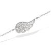 [L2015] - Silver Bracelet 'Les Ailes d'Ange' Silver White (rhodium-plated) - 15x8 Mm