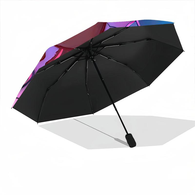1pc Cartoon Characters Automatic Folding Umbrella - 8-Rib Automatic Open/Close, Portable Collapsible Compact Umbrella yy251218007