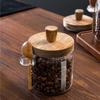 With Wood Spoon Coffee Bean Storage Jar Moisture-proof Food Storage Canister  Five Grains