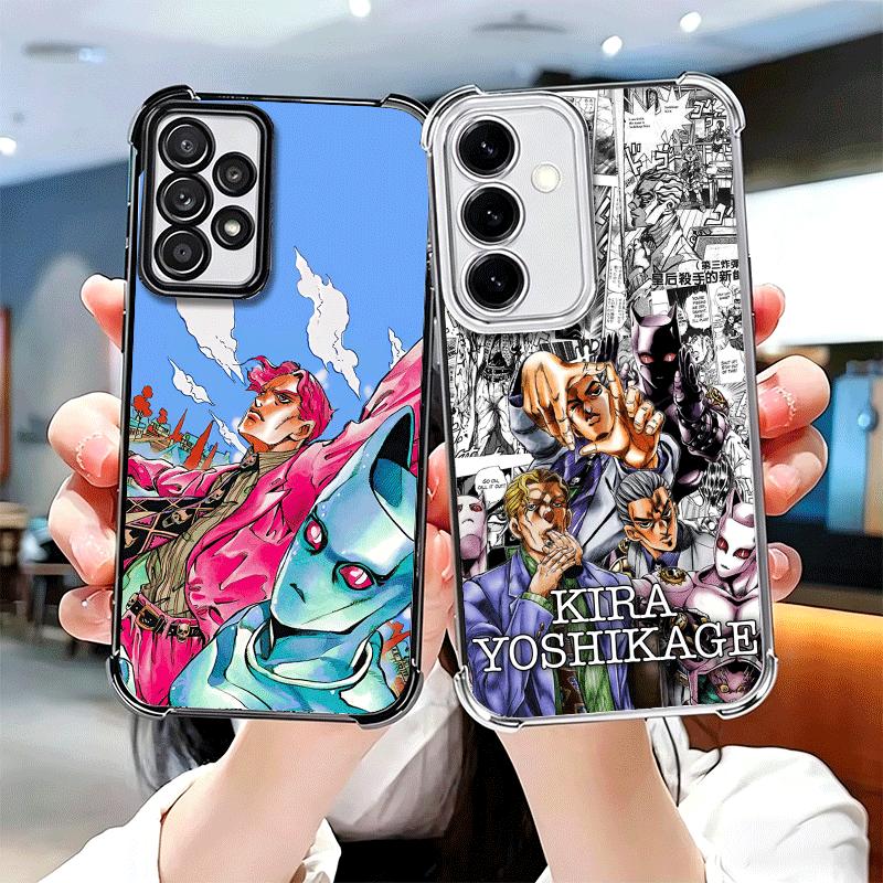 Мягкий чехол для телефона JoJo Adventure Killer Queen для Samsung A17 A27 A07 A37 A57 A16 A56 A15 A55 A14 A54 A13 A53 A26 A36 A25 A35 A24