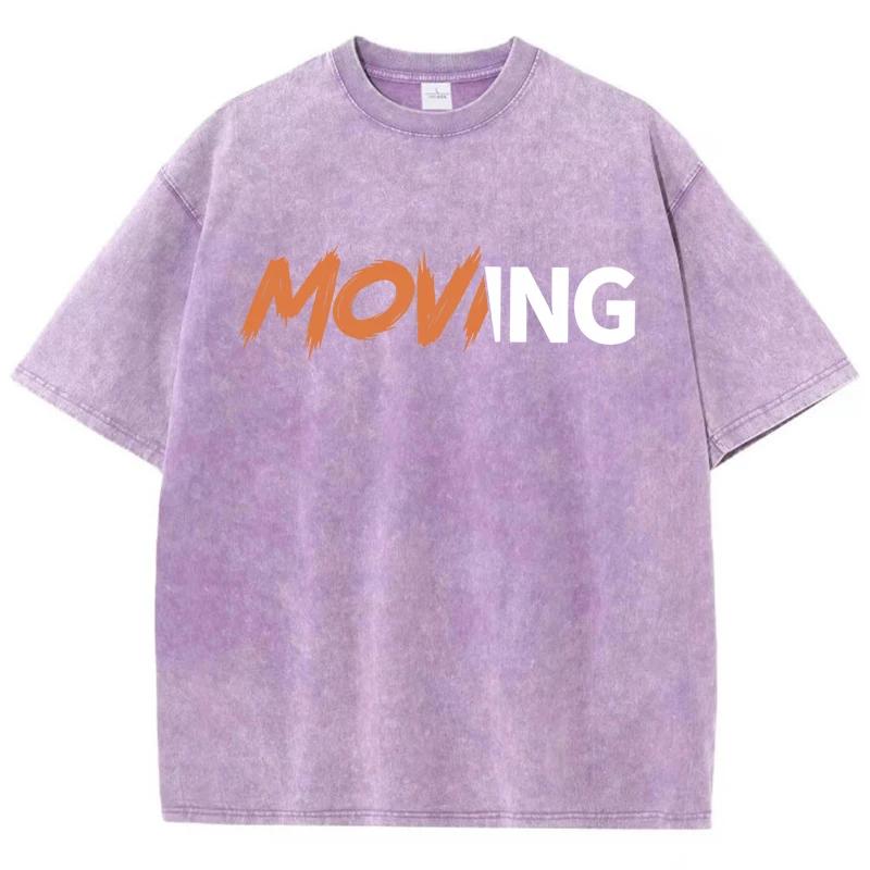 Футболки с рисунком Moving Art Text Pattern, мужские футболки с универсальным узором, классная футболка Kawaii, большой размер, оригинальность, короткий рукав