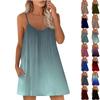 Женское повседневное платье Летнее платье Платье-комбинация Платье с рюшами на каждый день Мода на выход Мода Базовый ремень без рукавов Свободный крой
