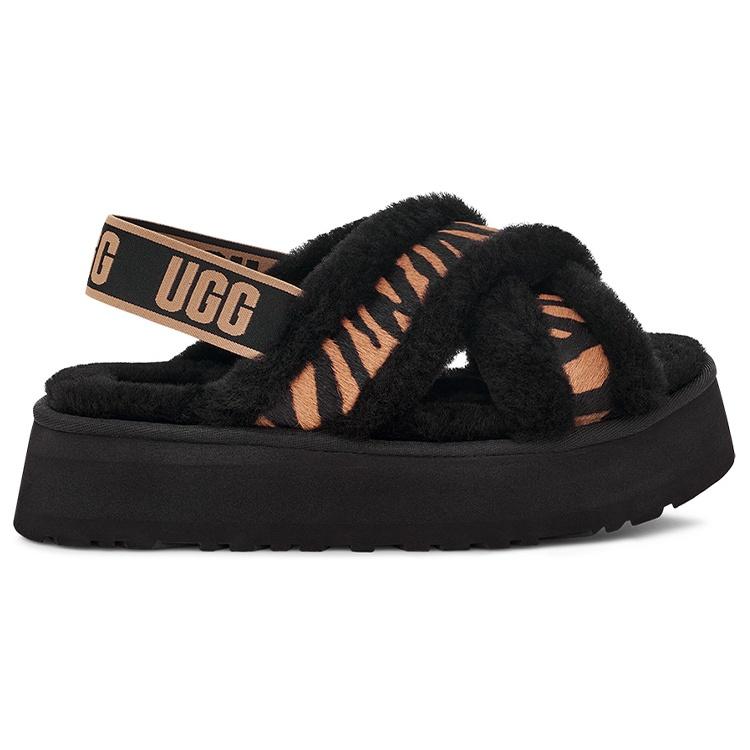 (WMNS) UGG Disco Cross Slide 'Tiger Print' Women's 1127072-LBTT