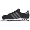 Adidas Originals La Trainer Leather Suede Mesh Simple Comfortable Non-Slip Durable Low-Top Lifestyle Casual Shoes Unisex Sneakers Black Gray IG1750