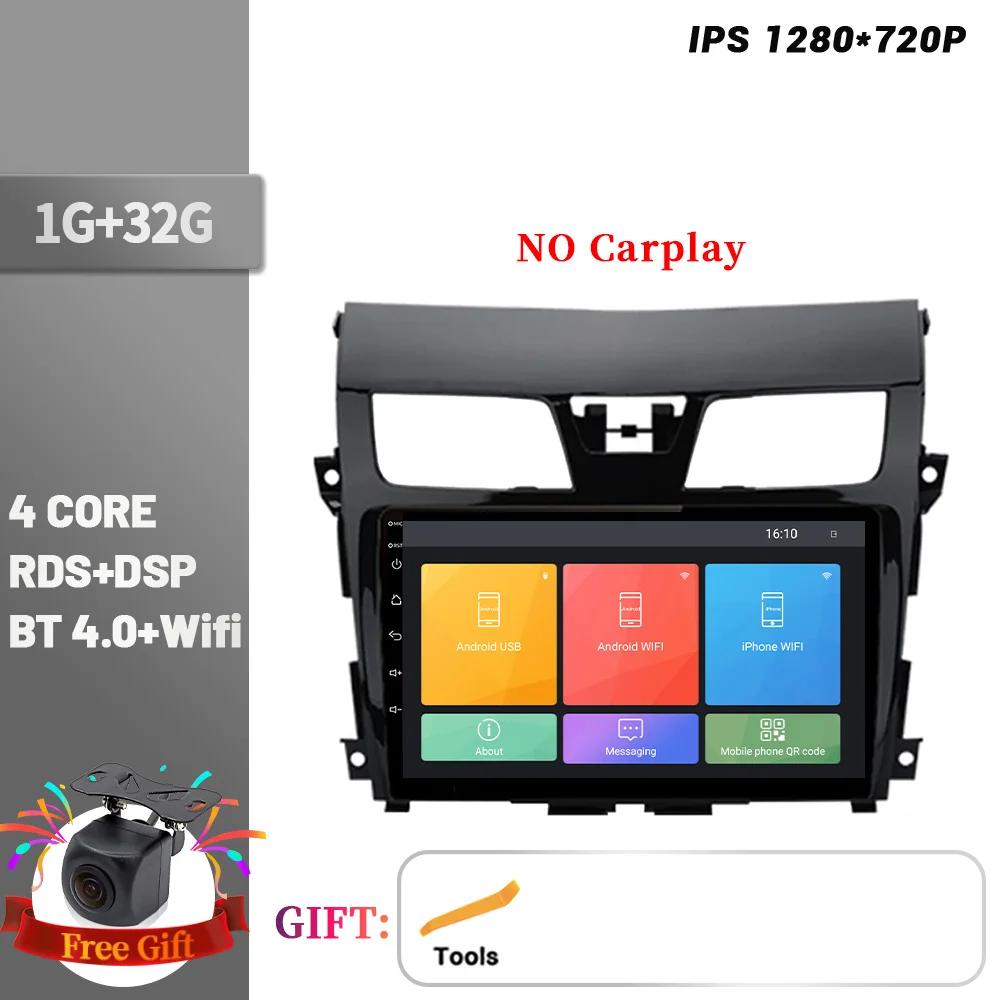 Автомобильный радиоприемник Android 14 мультимедийный плеер навигация беспроводной CarPlay сенсорный экран стерео Bluetooth для NISSAN Teana J33 2013-2018