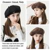 Elegant Beanie Retro Vintage Felt Berets Beret Hat Flat Cap Hat Beret Cap