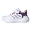 adidas Tensaur Run 3.0 Модные Универсальные Низкие Детские Повседневные Кроссовки Детские Кроссовки Белый Пудрово-Сливовый Мягкий Фиолетовый JR6082