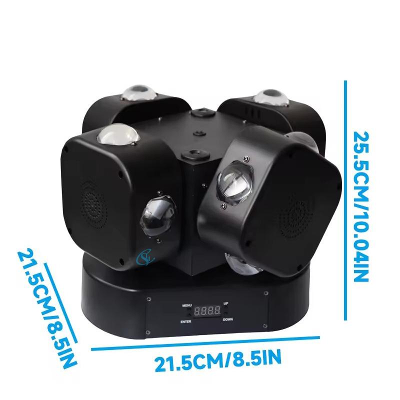 New Arrival Rotating Laser Moving Head Beam Stage Colorful LED Four-arm Ambient LED Light DMX Control for DJ Disco Party