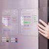 2pcs Clear Acrylic Magnetic Dry Erase Board Weekly Planner & To Do List Board 8.27x11.7in Writing