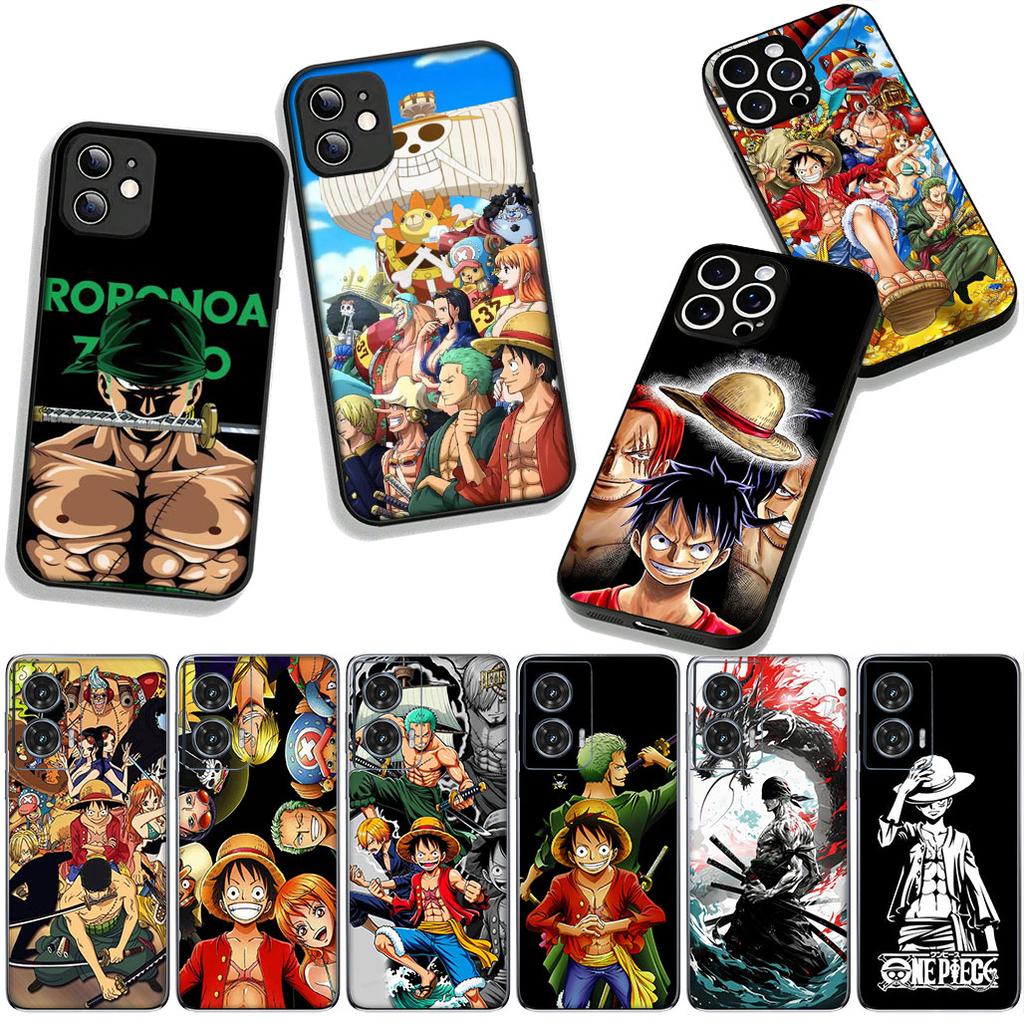 Phone Cover Roronoa Zoro Luffy One Piece Casing for Apple iPhone 16 15 14 Plus 13 12 Mini 17 Pro Max + ProMax 16E Air 15+ Case