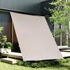 HIRARI Sun Shade 1m X Rain Taupe Awning, 2m, Water-Repellent, Protection,