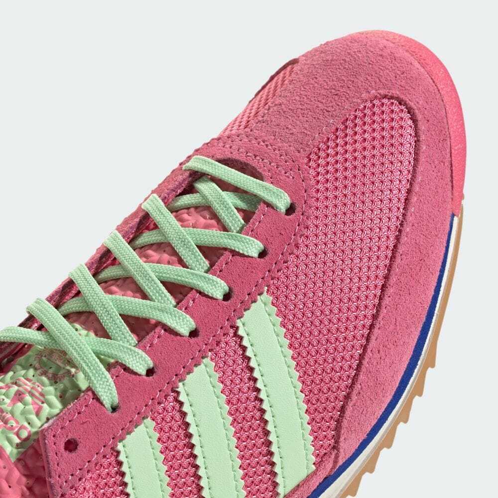 JI1879 adidas Originals SL72 OG Розовый Фьюжн Полузеленый Искрящийся Ярко-синий (Женский