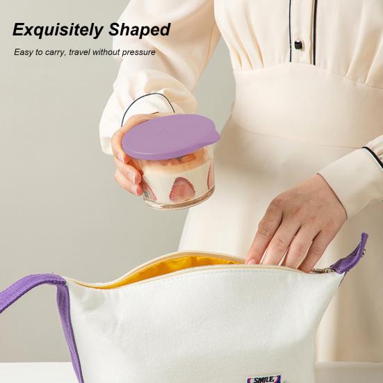 Удобный прочный герметичный многоцелевой видимый стеклянный круглый контейнер для приготовления еды, кухонные принадлежности, коробка для хранения продуктов питания