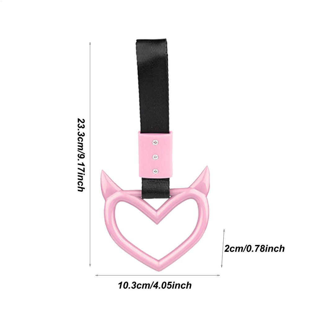 Предупредительное кольцо заднего бампера Кольцо Дьявольское Сердце Автомобильный ремешок для руки Креативный Уникальный Легко устанавливаемый Предупредительное кольцо заднего бампера для автомобиля