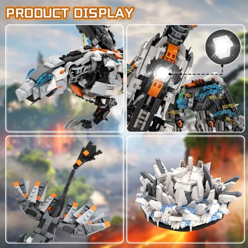 MOC Horizon West Птица-буря Динозавр Строительные блоки Zero Dawn Механический Монстр-колючка Кубики DIY Игрушка Подарок на день рождения