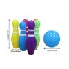 Outdoor Entertainment PVC Inflatable Bowling Set Parent-Child Fun Game Sports Bowling Beach/Sand Toys