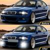 2 шт. Крышка противотуманной фары для BMW E46 M3 2001- 2006 Светодиодная противотуманная фара Фара Передний бампер Крышка противотуманной фары Двойные отверстия