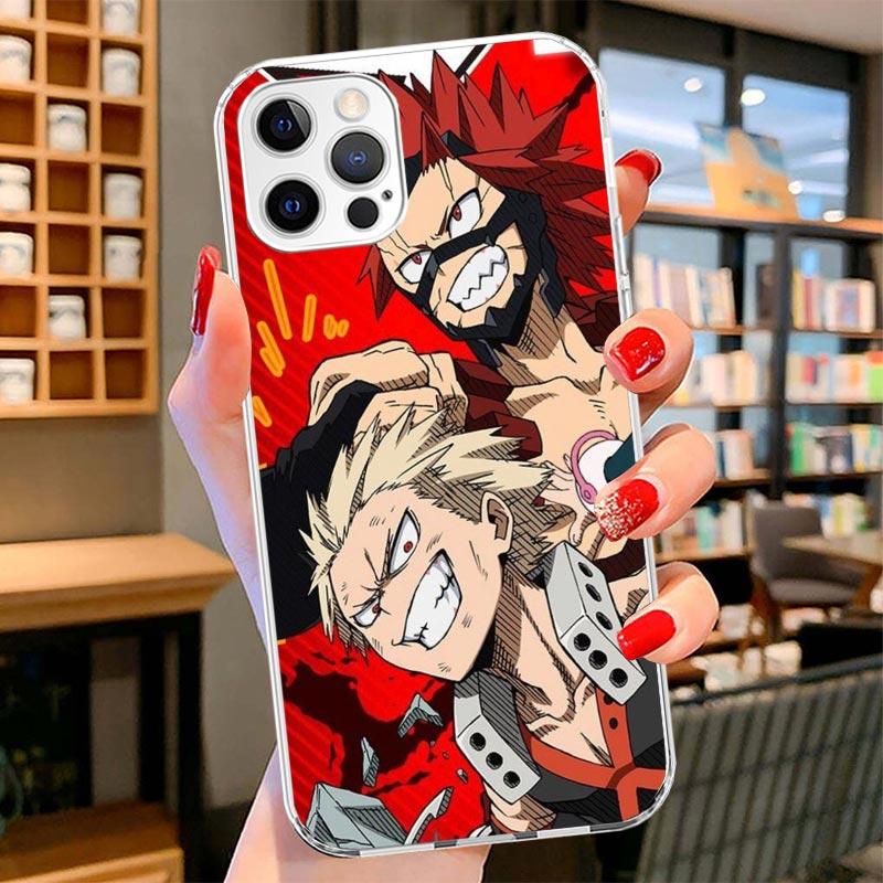Чехол для телефона My Hero Bakugou Katsuki Для iPhone 16 17 Air 15 14 Pro Max 16E Чехол для телефона 13 Mini 12 11 7 SE 8 Печатный узор Fi