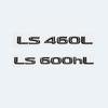 3D Letters Numbers LS350 LS400 LS460L LS500 LS500h LS600hL Chrome Black Emblem For Lexus Series Car Trunk Sticker AccessoriesDX7