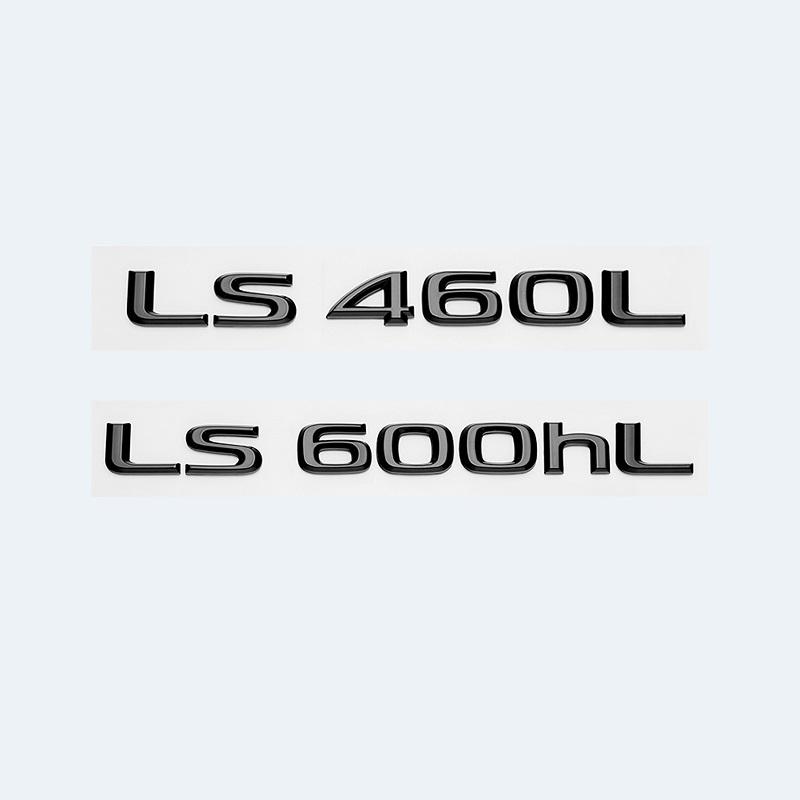 3D Letters Numbers LS350 LS400 LS460L LS500 LS500h LS600hL Chrome Black Emblem For Lexus Series Car Trunk Sticker AccessoriesDX7