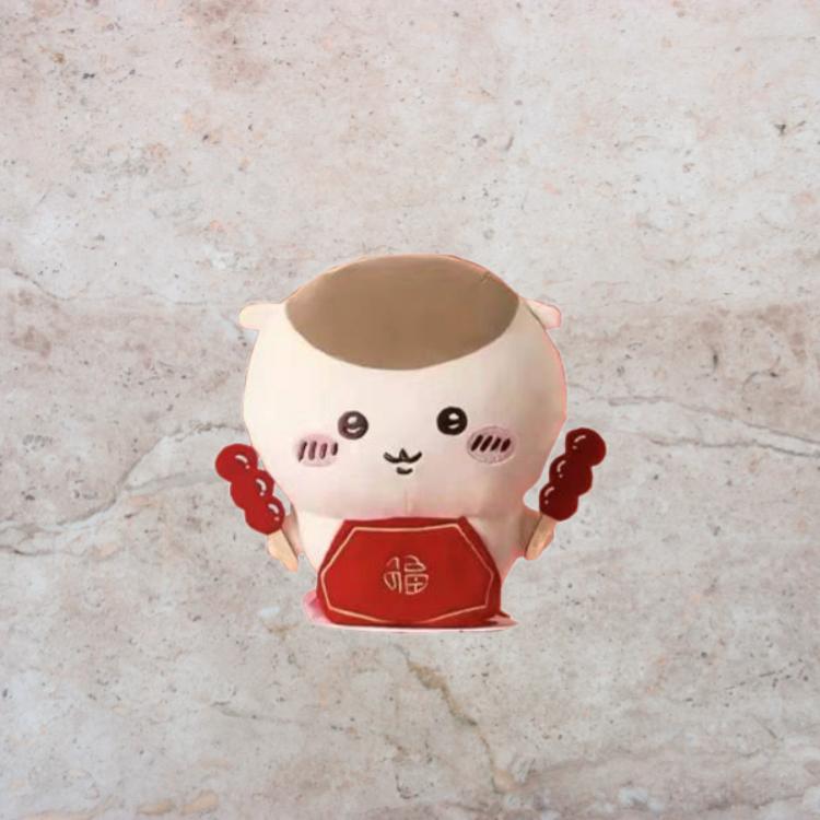 MINISO x Chiikawa Кури Мандзю Новогоднее Ограниченное Издание Милые Куклы Плюшевая Кукла Трубы Высокая Кукла