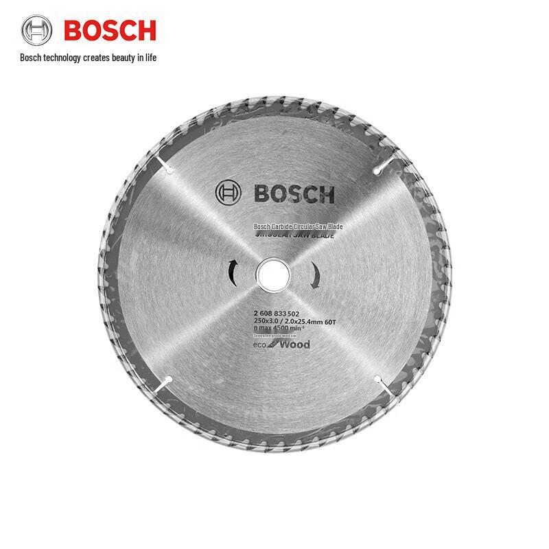 Bosch Alloy Circular Saw Blades for Wood and Aluminum CN plug (adapter included)