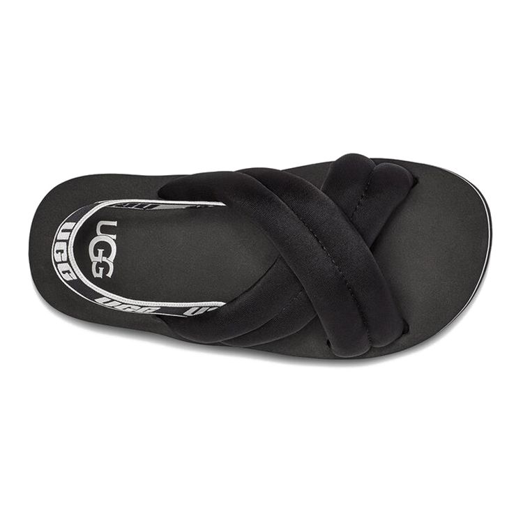 UGG Сандалии детские, мягкие, удобные, нейлоновые, черные 1124914K-BLK