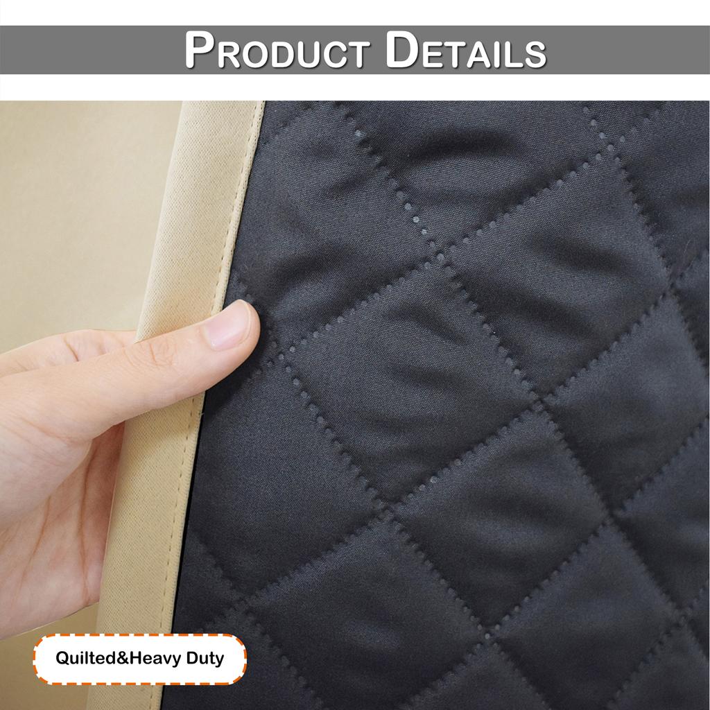 Внутренние и наружные стеганые шторы 100% затемнения водонепроницаемые ветрозащитные прочные оконные шторы зимние толстые термальные садовые шторы