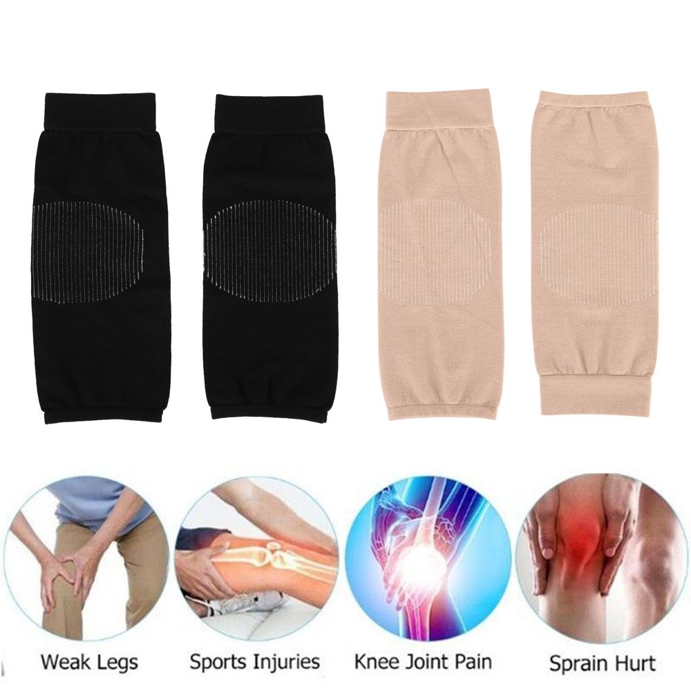 Elastic Running Cycling Pain Relief Leg Warmers Knee Protector Pad Invisible Stockings Knee Sleeves