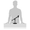 Kingjim SPMS2-BK Speaker and Microphone Compatible Desktop Stand, Black
