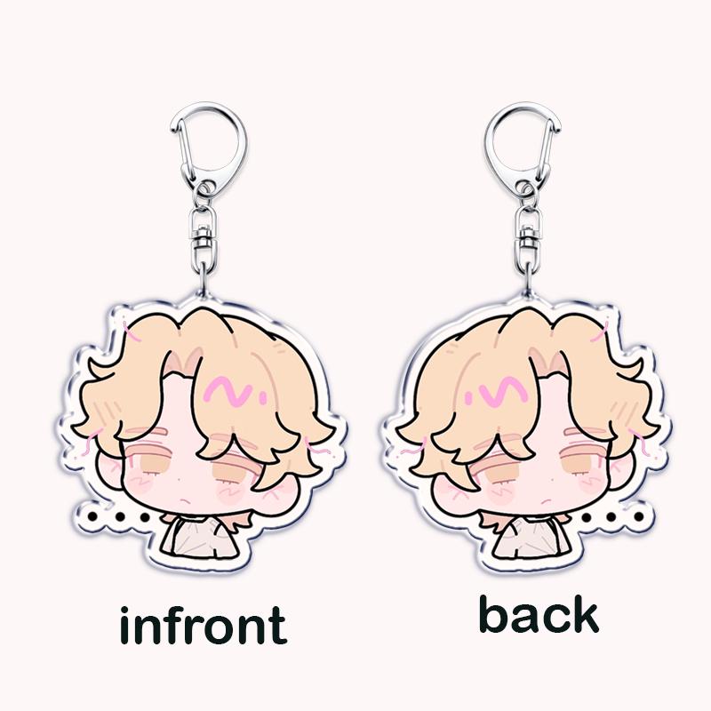 Popular Anime Alien Stage Chibis Music Keychains for Accessories Bag Luka Ivan Till Mizi Hyuna Sua Keyrings Jewelry Fans Gifts