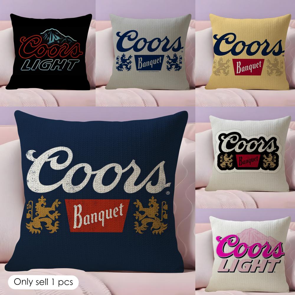 Fashion CCoors Classic Cushion Cover Natural Linen Pillow Case DoubleSided Print Decorative Sofa Pillowcase Home Decor Gift