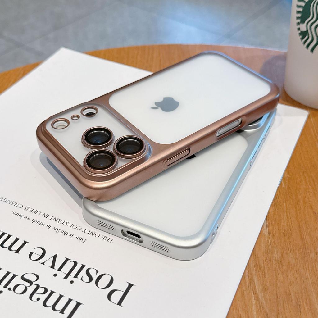 Матовое гальваническое покрытие подходит для чехла для телефона iPhone 17 с плёнкой для объектива Apple 17 ProMa Противоударный защитный чехол из поликарбоната