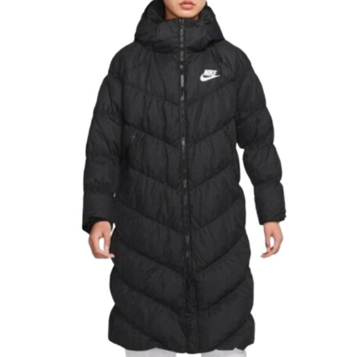 Nike Мужская длинная пуховая куртка на молнии с длинным рукавом и логотипом Верхняя одежда IB2971-010