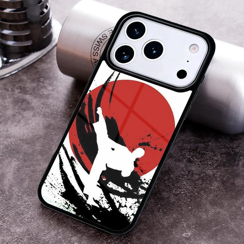 Чехол для телефона с символом Киокушинкай Каратэ для iPhone 17 16 15 Pro Max Air 14 13 12 11 Plus Ударопрочный Чехол Capa