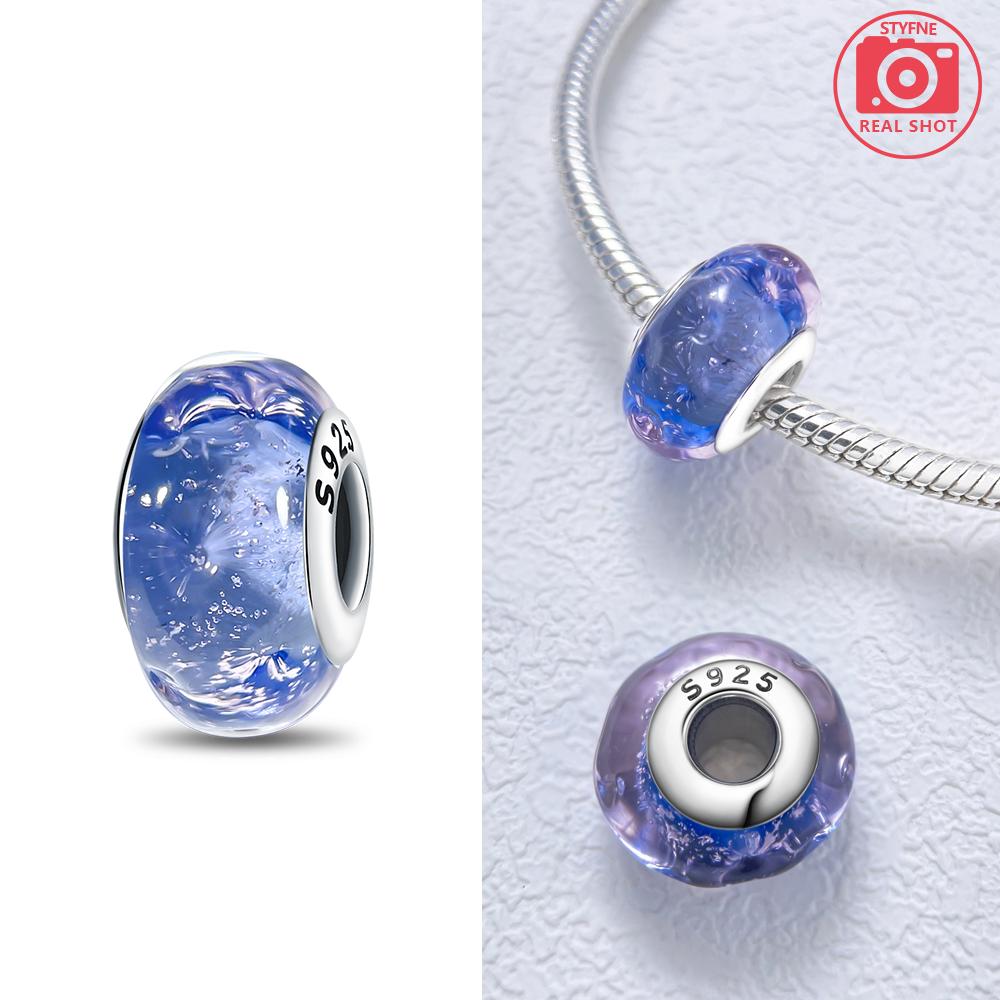 Особый компонент бусина из муранского стекла Бабочка Разноцветный Звездное небо Компоненты бусин Совместимы с браслетом Высококачественная тонкая ювелирная работа Женщины Сделай это