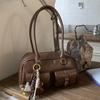 New Korean Retro Single-shoulder Bag, Fashionable and Trendy Casual Boston Bag, Stylish Bowling Bag
