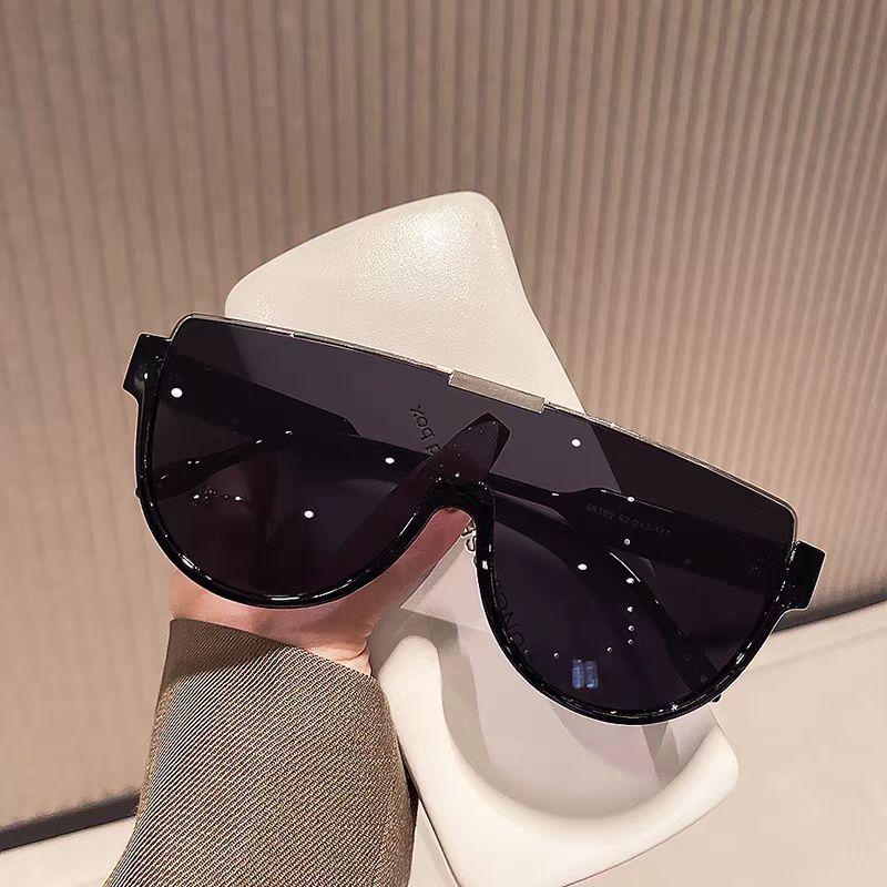 RUISIMO Vintage Semi-round Sun Glasses Women Fashion Monoblock Outdoor Goggle Shades Ins Trending New Design Sunglasses