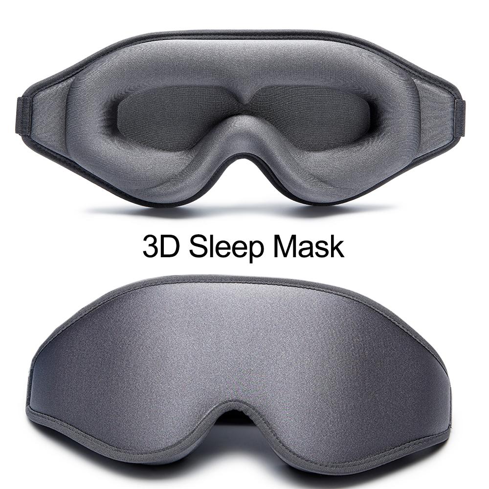 3D маска для сна с повязкой на глаза, мягкая, из пены с эффектом памяти, 99% блокировка света, средство для сна, накладка на глаза для глубокого сна