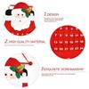 Christmas Advent Calendar Santa Snowman Elk Christmas Tree Pendant Calendar