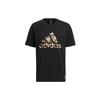 adidas Футболки Унисекс Черные С Круглым Вырезом Умеренный Прямой Крой HS4396