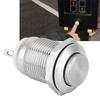 5Pcs Metal Push Button Switch 1 Normally Open 2 Pins Waterproof Self Reset Electronic Supplies(High Flush )